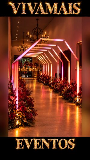 Arcos de LED VivaMais para festas e eventos