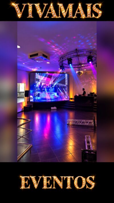 Telão de LED Telão de LED 3×2 metros para festas e eventos — imagens e vídeos em tela grande
