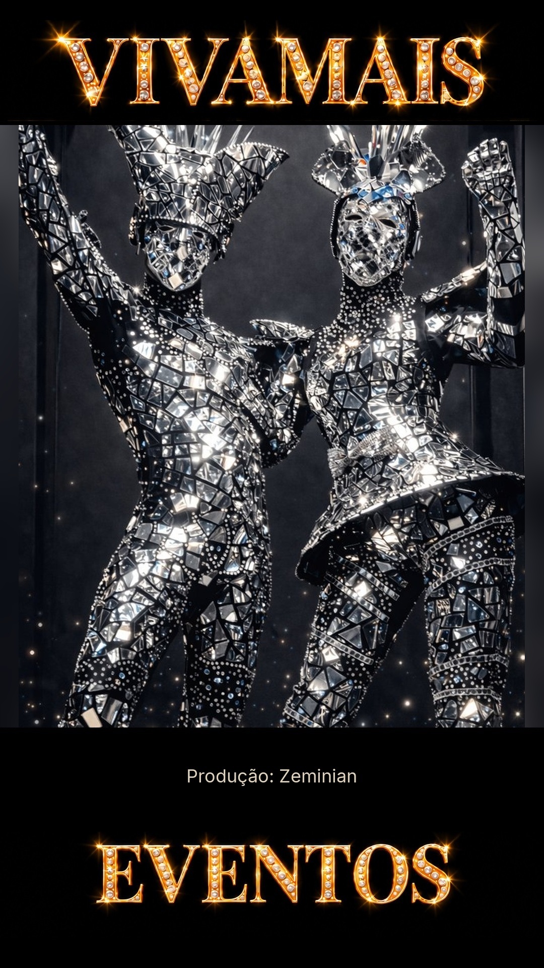 Casal Prateado - Combo Dupla Futurista Casal Prateado Futurista — Atração para festas — VivaMais Eventos