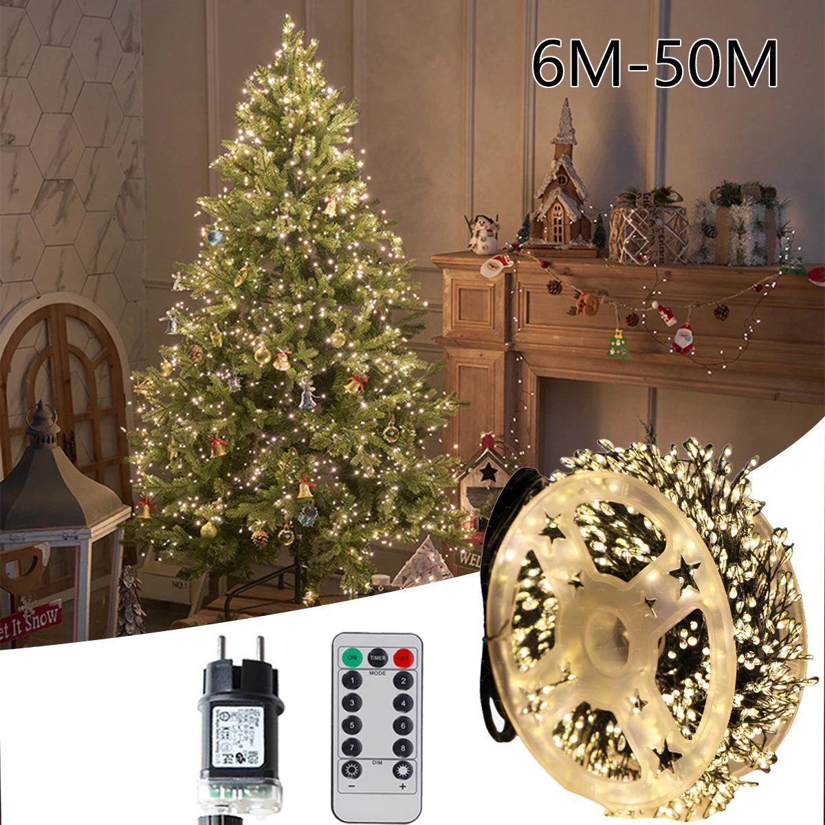 Luzes de Fadas Agrupadas LED 6 a 75m para Festas vm2br 02676d4f72d763ede2c339cd562bdc42 1